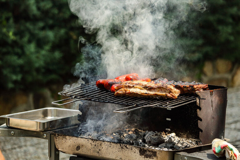 barbacoa de carbón