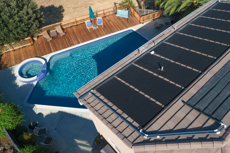 calentador solar de piscina