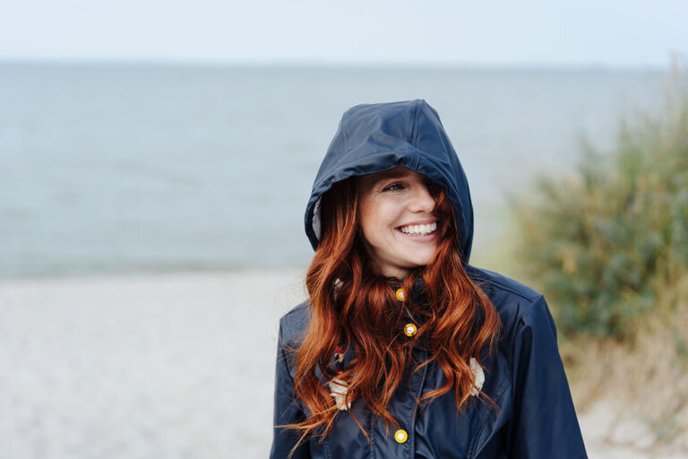 chaqueta impermeable para mujer