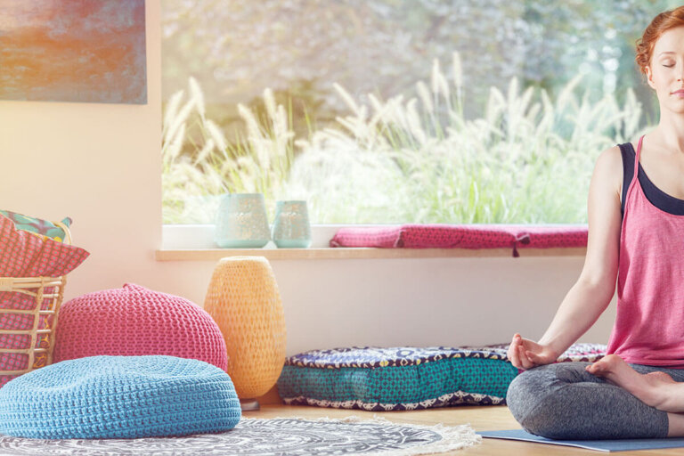 cojín de meditación