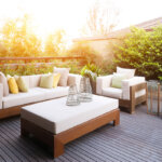 conjunto de muebles de jardín