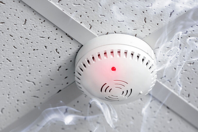detector de humo inalámbrico
