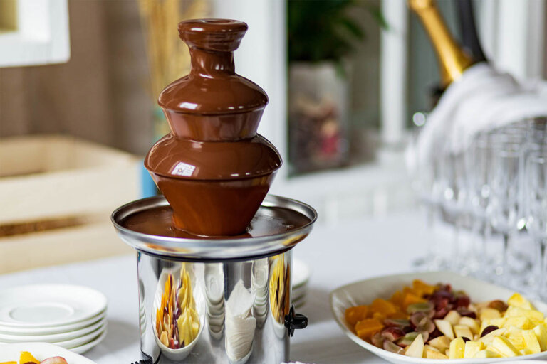 fuente de chocolate
