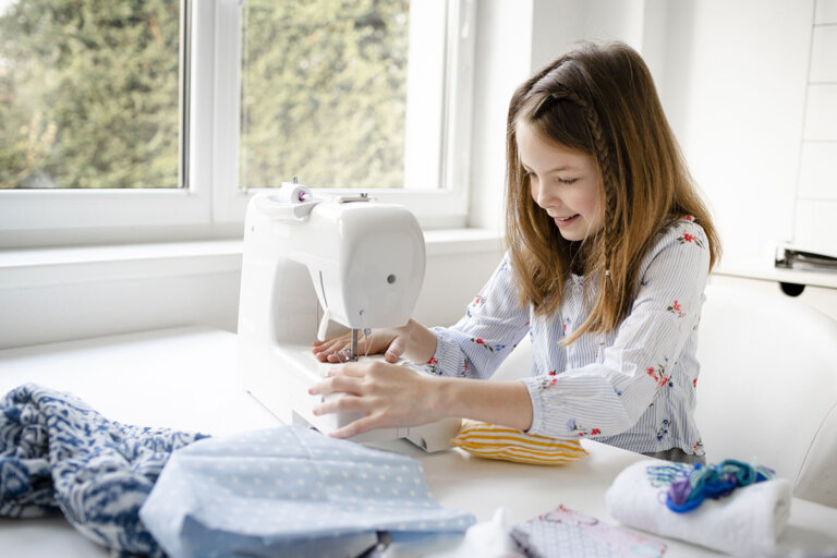 máquina de coser para niños