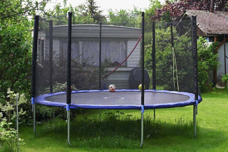 trampolín de jardín