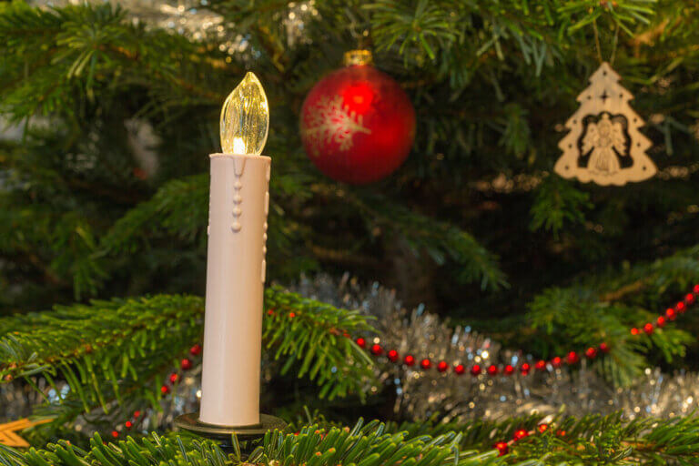 velas de navidad inalámbricas